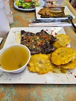 Churrasco Con Tostones